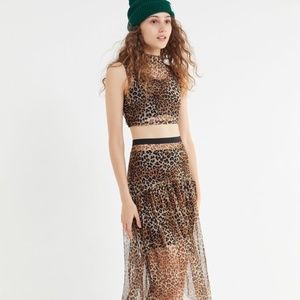 NWOT cheetah print urban outfitters sheer tank